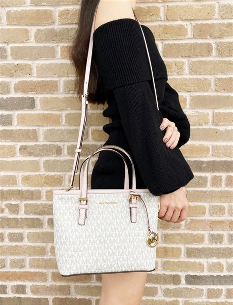 michael kors jet set tote logo|Michael Kors jet set luggage.